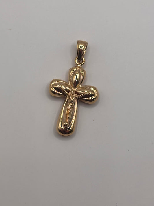 Cross pendant 14k