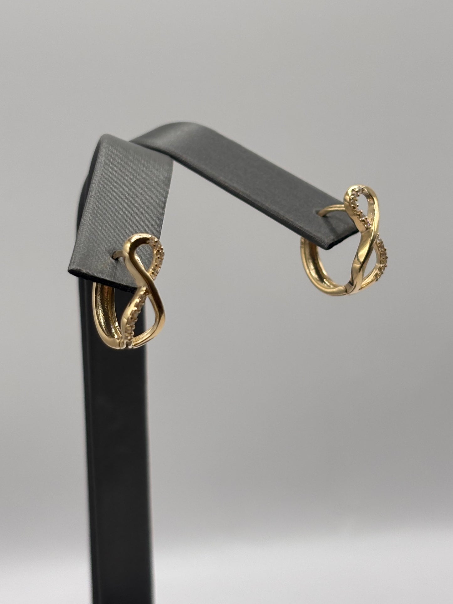 14k Infiniti hoops