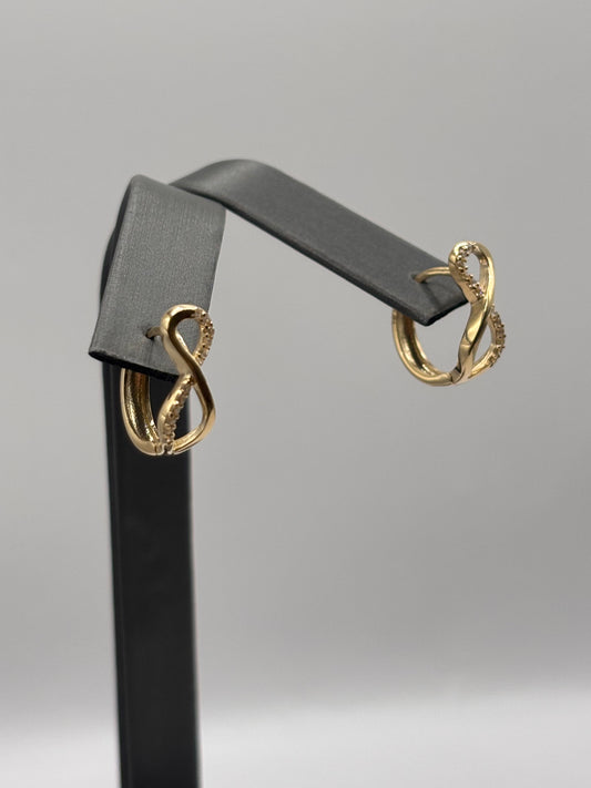 14k Infiniti hoops