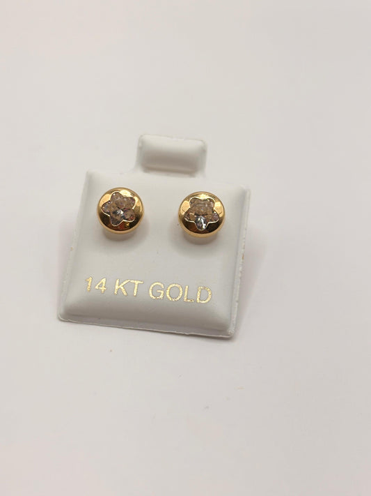 Zirconia earrings 14k