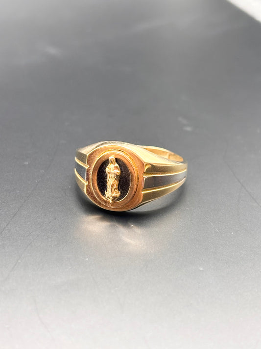 14k men ring virgencita sz 11