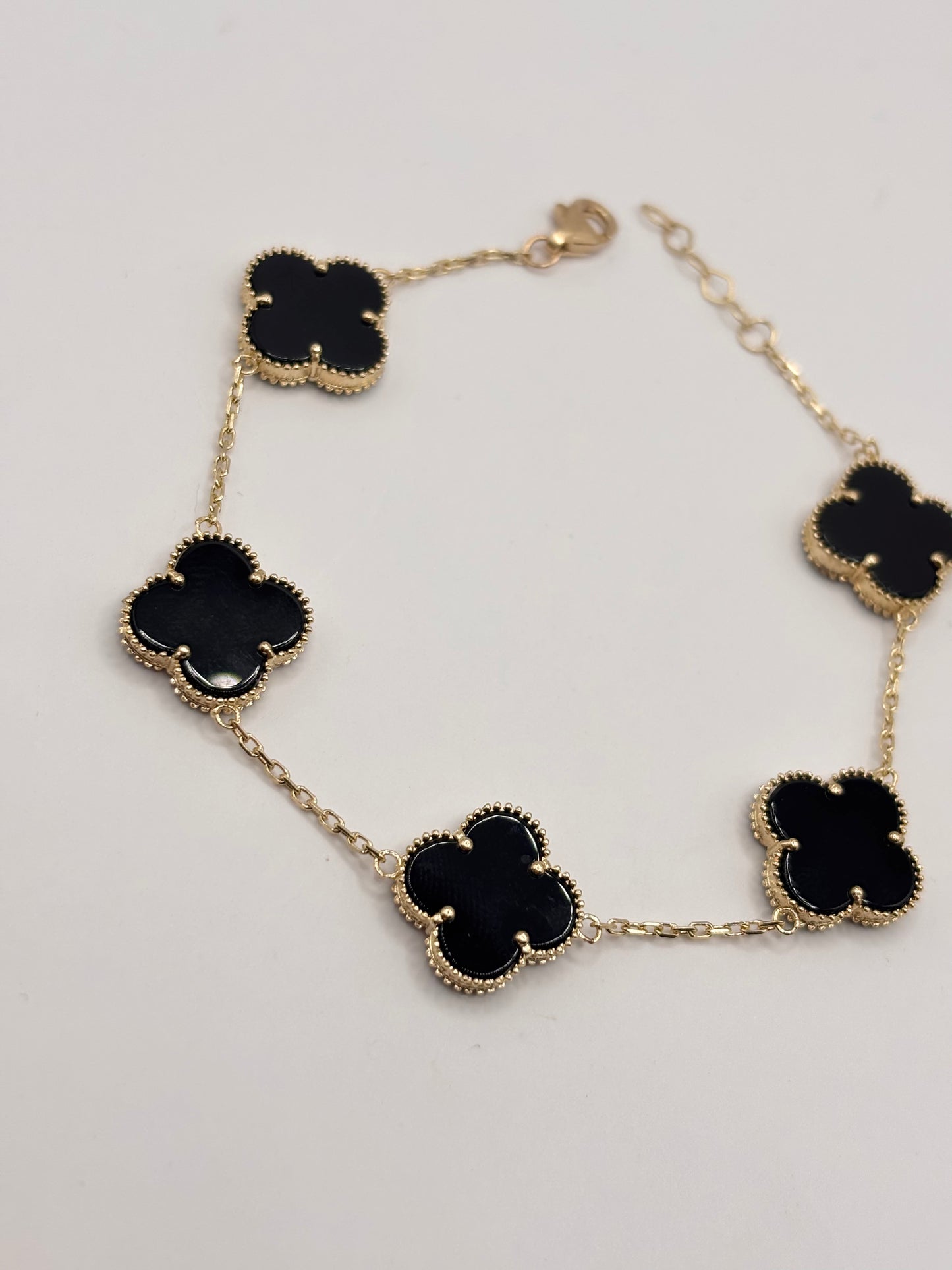 14k clover bracelet
