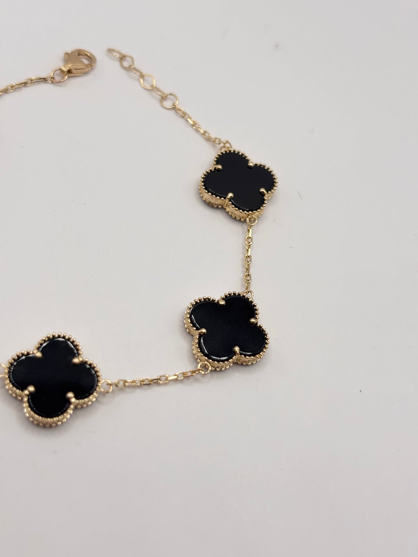 14k clover bracelet