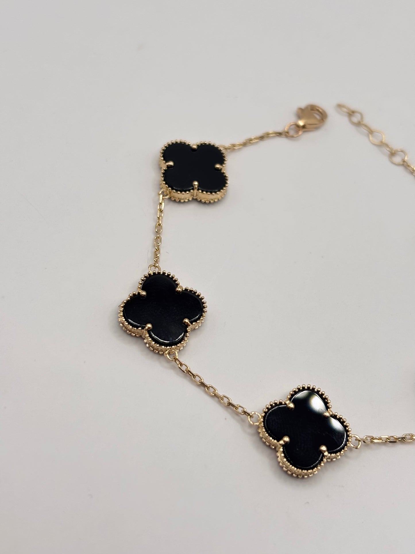 14k clover bracelet