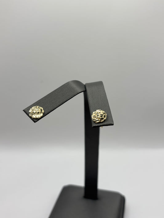 14k nugget earrings