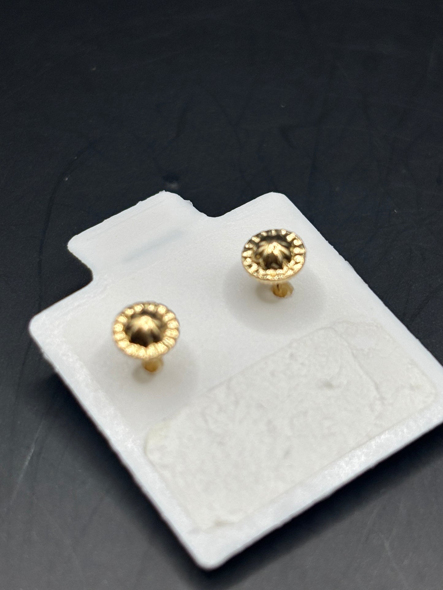 14k baby star earrings
