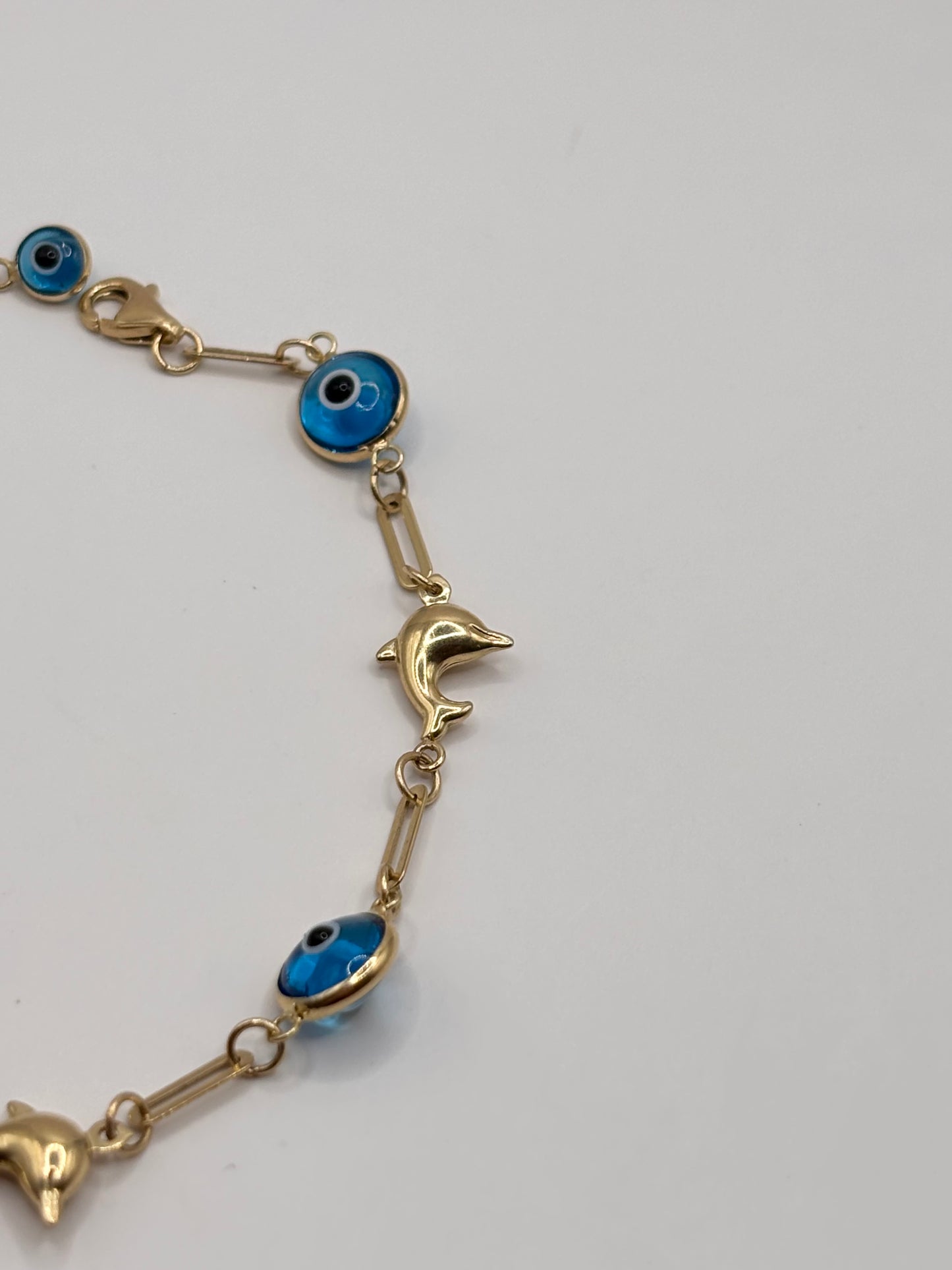 Evil eye bracelet 14k