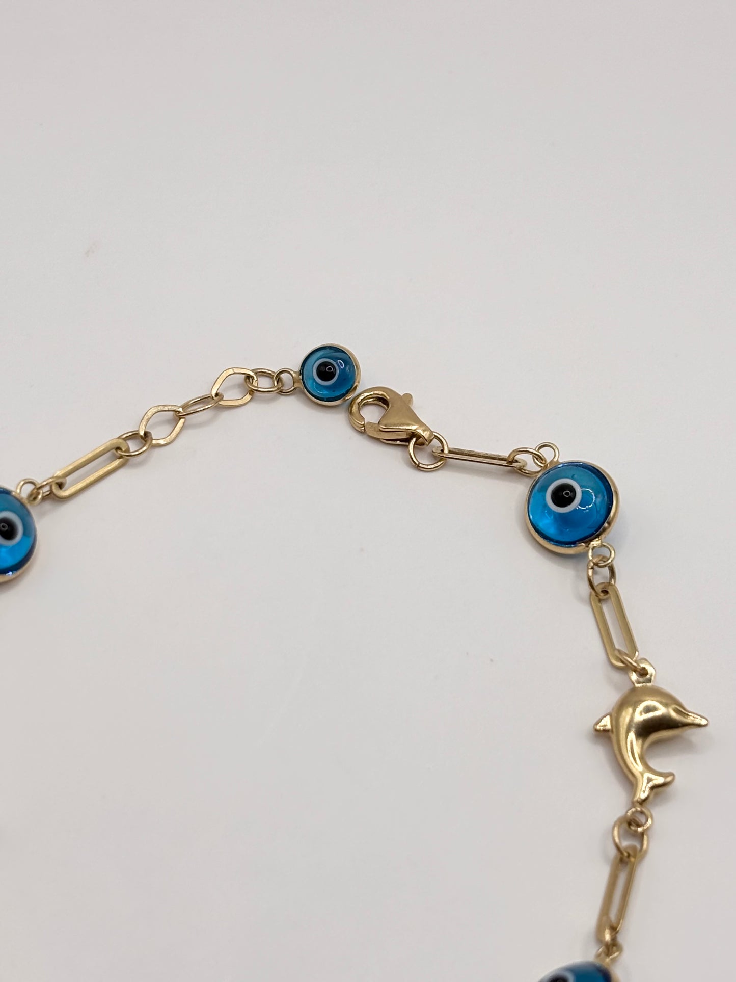 Evil eye bracelet 14k