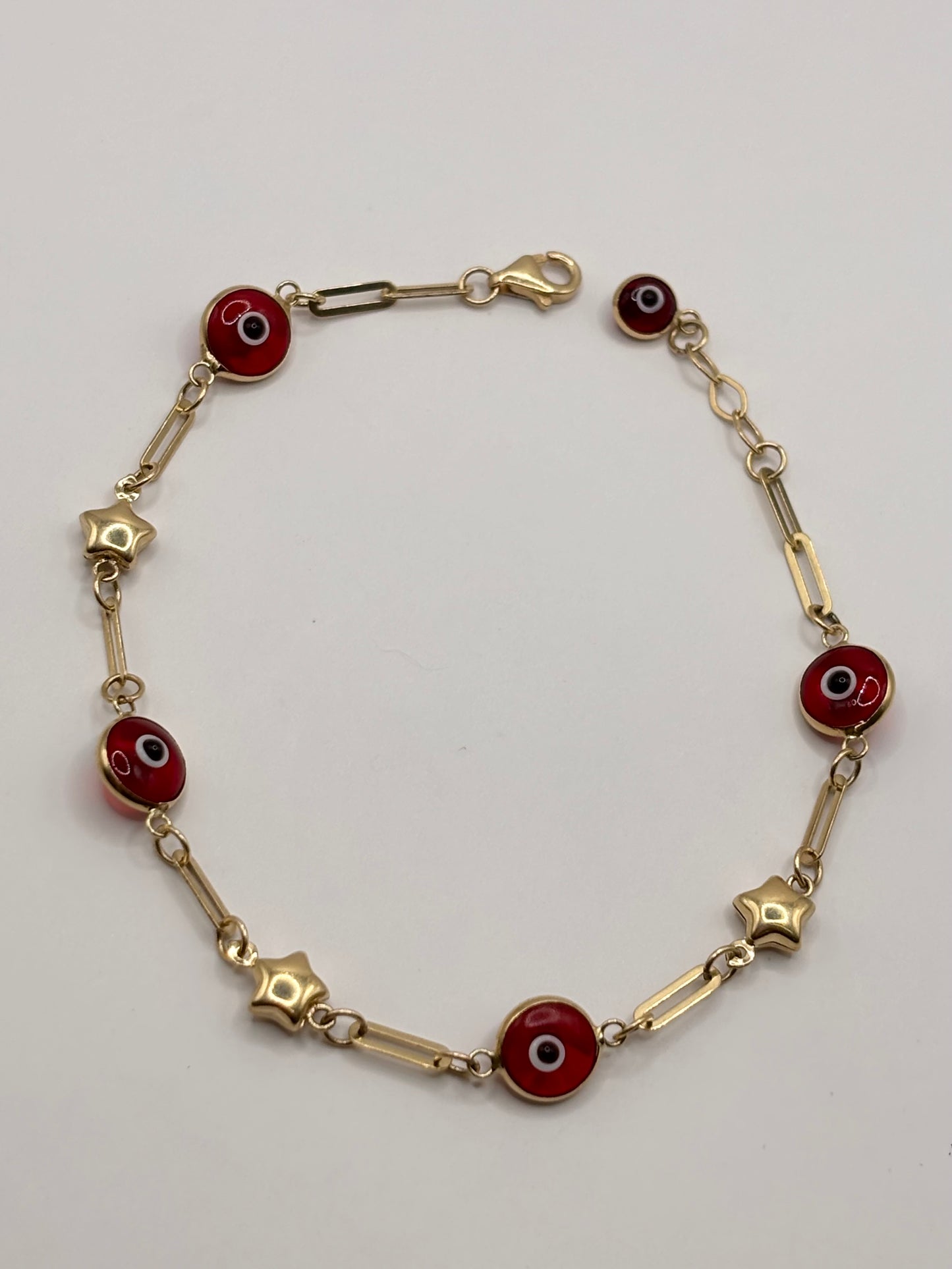 Evil eye bracelet 14k