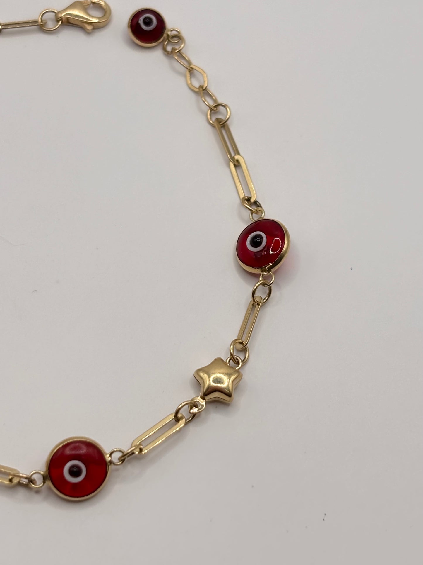 Evil eye bracelet 14k