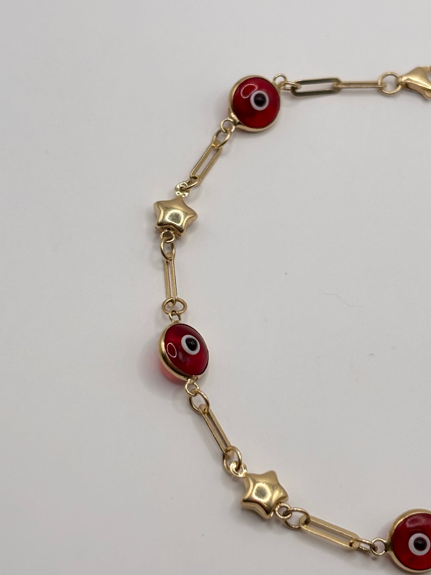 Evil eye bracelet 14k