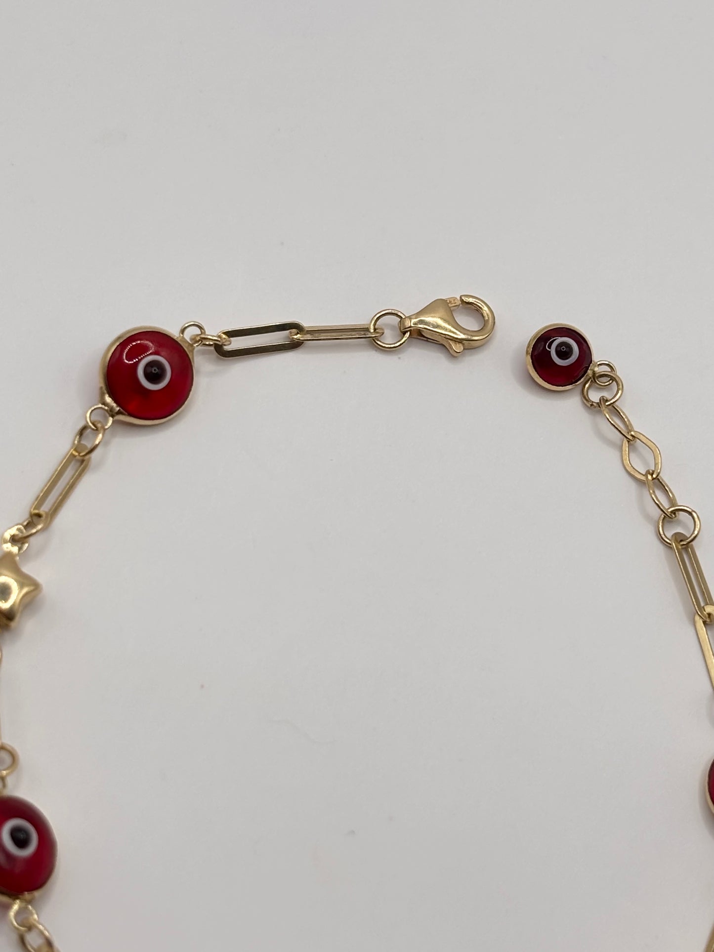 Evil eye bracelet 14k