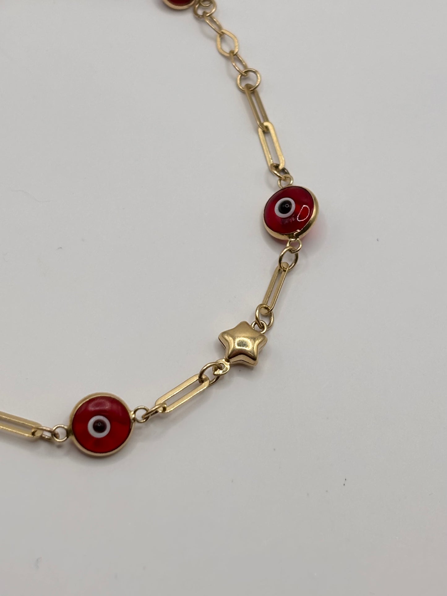 Evil eye bracelet 14k